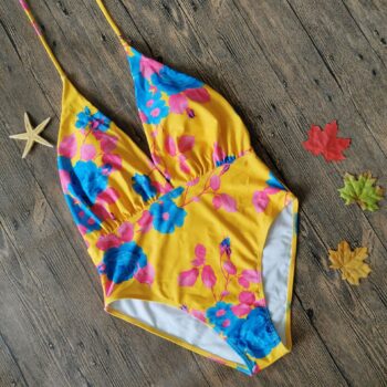 Bikini Multicolor Swimsuit One-Piece Swimsuit Ladies