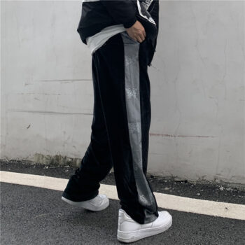 Butterfly Track Pants Velvet Casual Pants